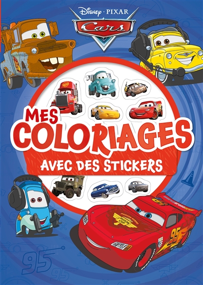 Cars : mes coloriages avec des stickers