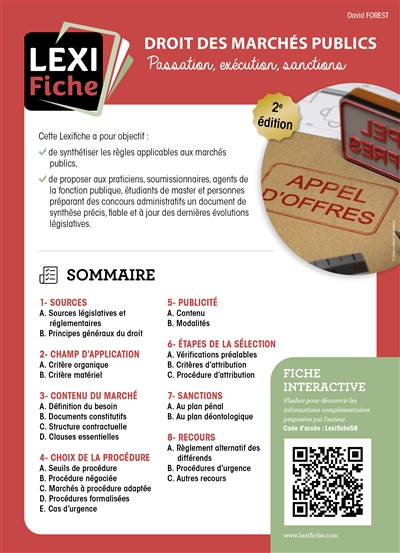 Droit des marchés publics :...