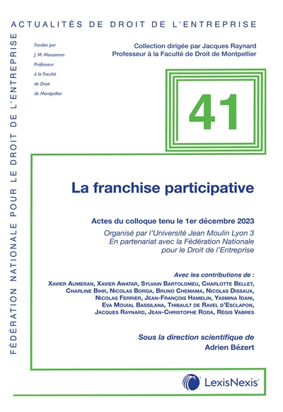 La franchise participative : actes du colloque tenu le 1er décembre 2023