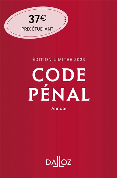 Code pénal 2023, annoté