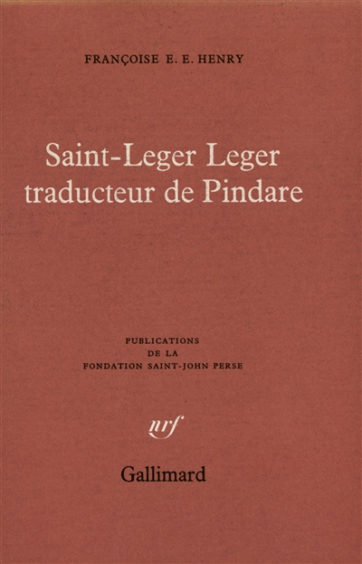 Saint-Léger Léger traducteur de Pindare