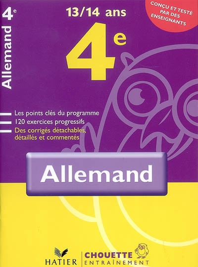 Allemand 4e, 13-14 ans : niveau A2+B1 du CECR