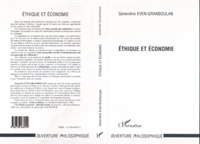 Ethique et économie
