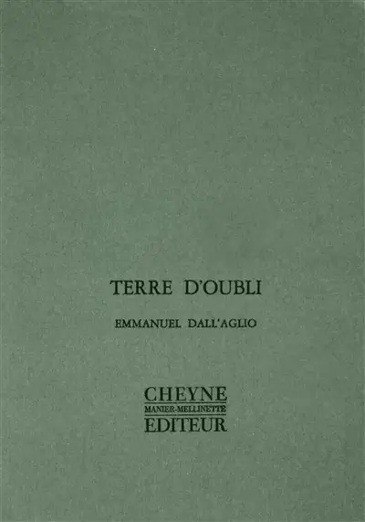 Terre d'oubli
