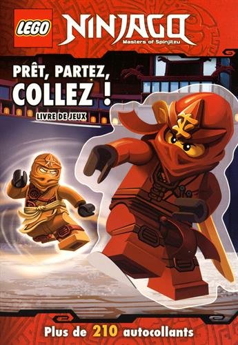 Lego Ninjago, masters of Spinjitzu : prêt, partez, collez ! : livre de jeux