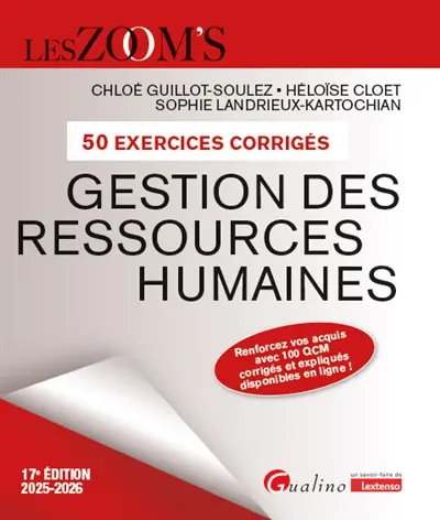 Gestion des ressources humaines : 50 exercices corrigés : 2025-2026