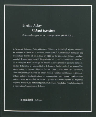 Richard Hamilton : peintre des apparences contemporaines (1950-2007)