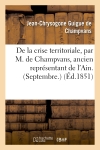 De la crise territoriale,...
