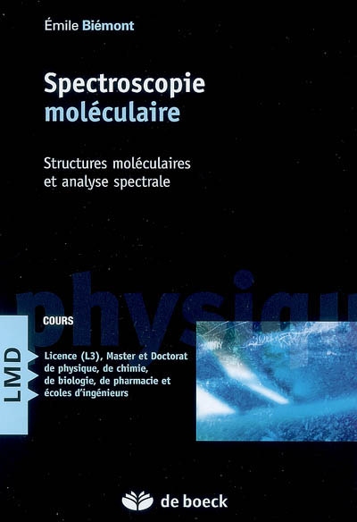Spectroscopie moléculaire : structures moléculaires et analyse spectrale