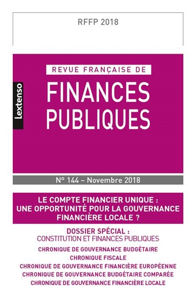 Revue française de finances...