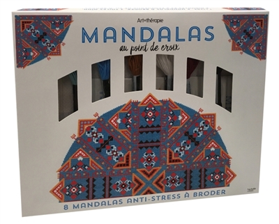 Mandalas au point de croix : 8 mandalas anti-stress à broder