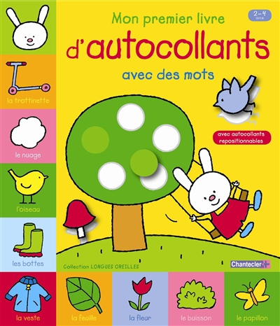 Mon premier livre d'autocollants avec des mots, 2-4 ans