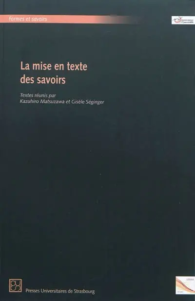 La mise en texte des savoirs