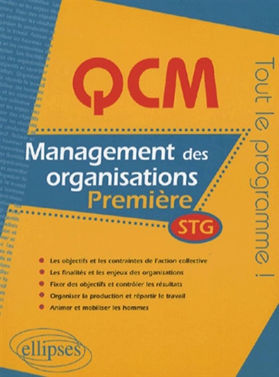 Management des organisations première STG