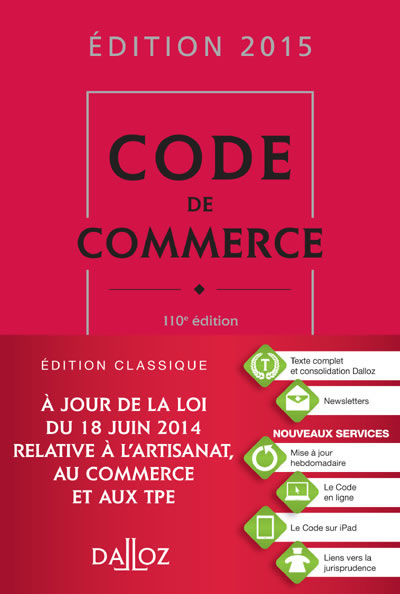 Code de commerce 2015