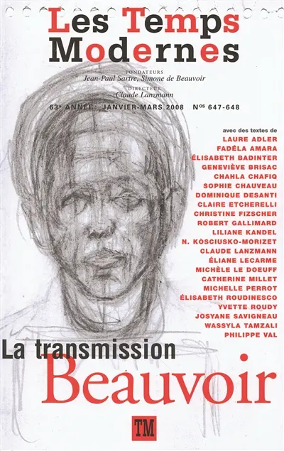 Temps modernes (Les), n° 647. La transmission Beauvoir