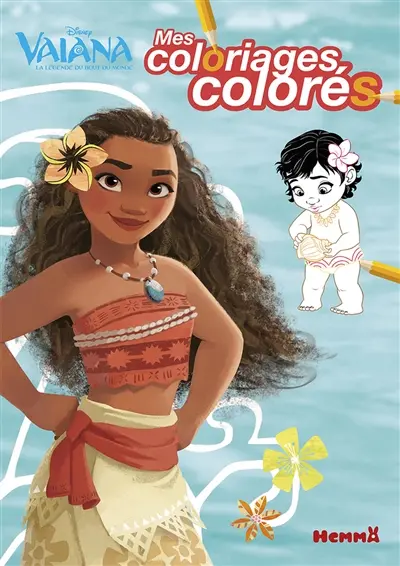 Vaiana : mes coloriages colorés