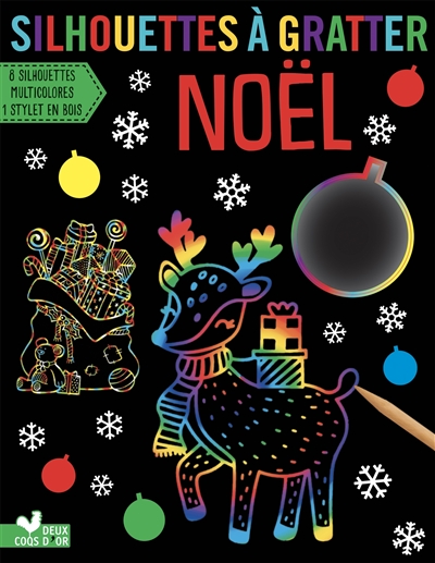 Noël : silhouettes à gratter