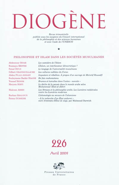 Diogène, n° 226....