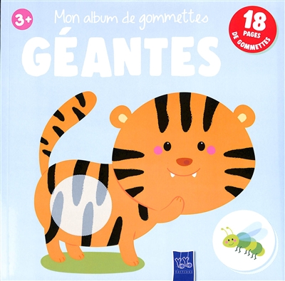 Mon album de gommettes géantes 3+ : couverture bleue