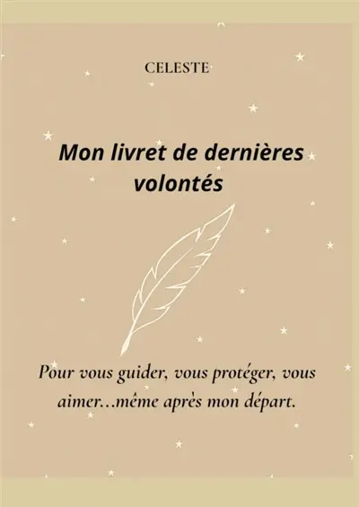 Mon livret de dernières volontés-beige