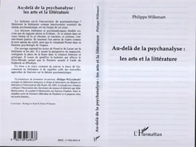 Au-delà de la psychanalyse : les arts et la littérature