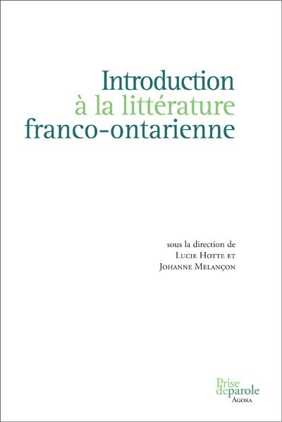 Introduction à la littérature franco-ontarienne