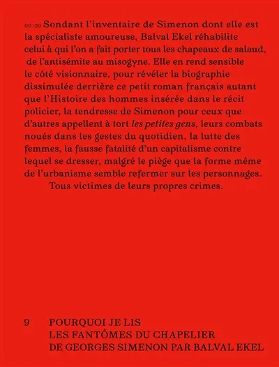 Pourquoi je lis Les fantômes du chapelier de Georges Simenon : comme un trou lumineux dans le trottoir