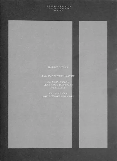 A diminished poetry, an expanding (and contracting) writerly, fragments for Rindon Johnson