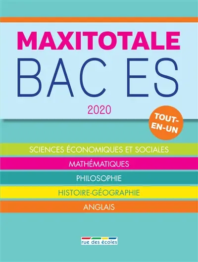 Maxitotale bac ES 2020 : tout-en-un