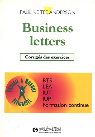 Business letters : corrigés des exercices