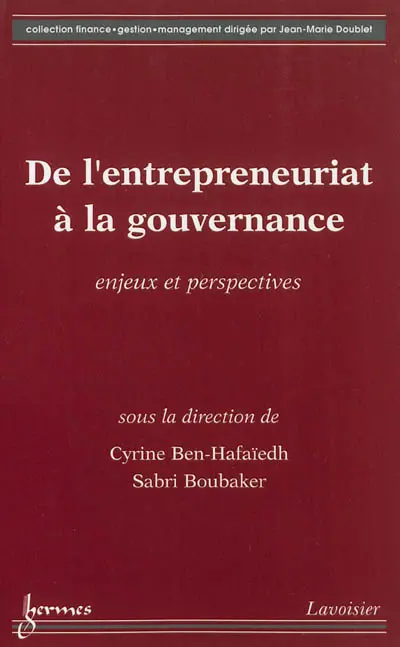 De l'entrepreneuriat à la gouvernance : enjeux et perspectives