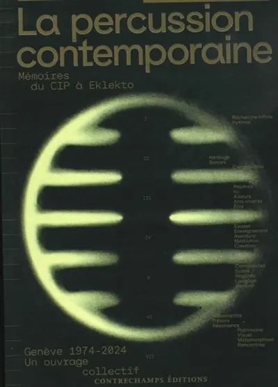La percussion contemporaine : mémoires du CIP à Eklekto : Genève 1974-2024