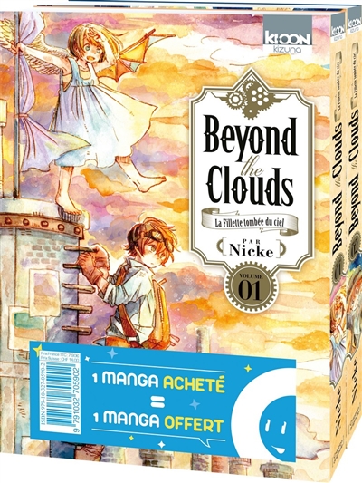 Beyond the clouds, la fillette tombée du ciel : pack découverte : tomes 1 et 2