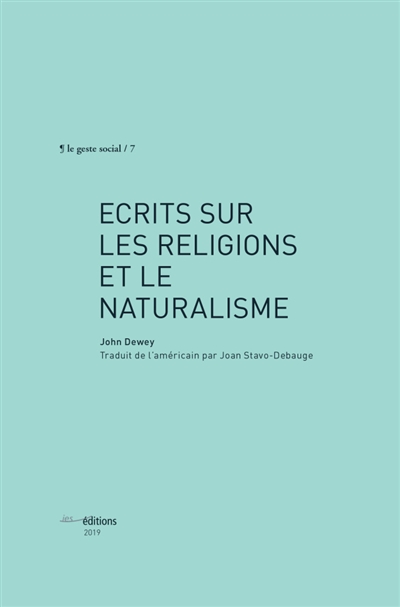 Ecrits sur les religions et le naturalisme