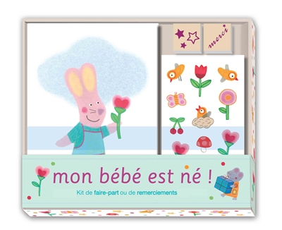 Mon bébé est né : kit de faire-part ou de remerciements