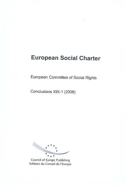 European social charter : conclusions XIX-1 (2008)