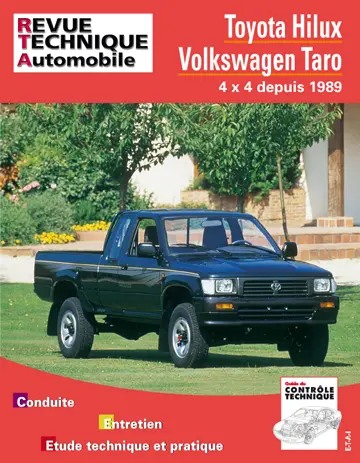 Revue technique automobile, n° 575.1. Toyota Hilux/volkswagen Taro, 4x4 diesel depuis 1989