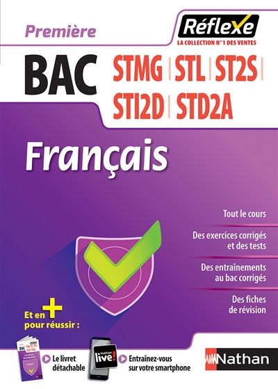 Français bac STMG, STL, ST2S, STI2D, STD2A, première