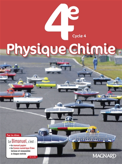 Physique chimie 4e, cycle 4 : bimanuel : programme 2017