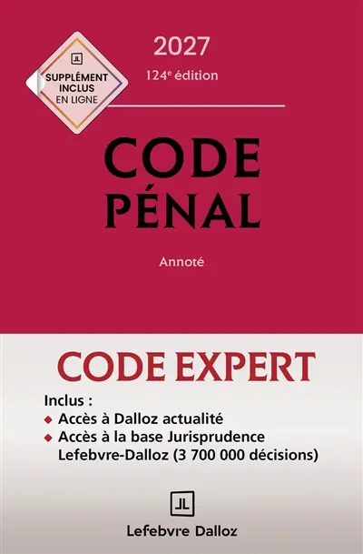 Code pénal 2027, annoté