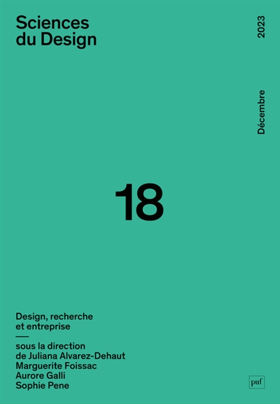 Sciences du design, n° 18....