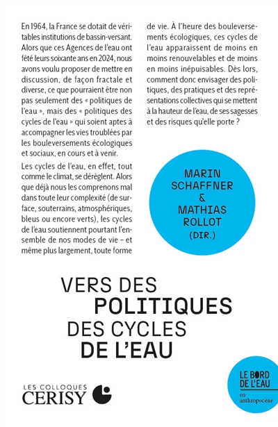 Vers des politiques des cycles de l'eau