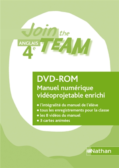 Join the team 4e : DVD ROM du manuel vidéoprojetable enrichi (2008)