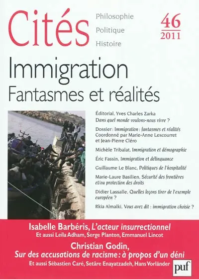 Cités, n° 46. Immigration : fantasmes et réalités