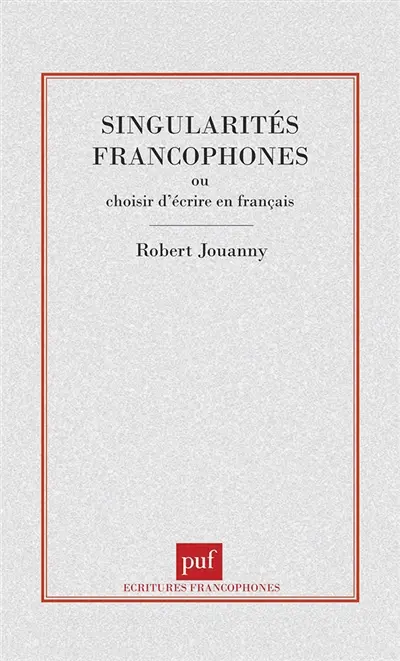 Singularités francophones