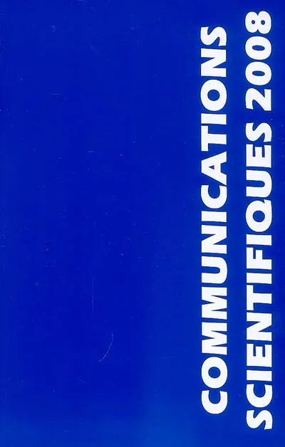 26es Journées internationales de mises au point en anesthésie-réanimation, Paris, 6 et 7 juin 2008 : communications scientifiques MAPAR 2008