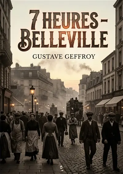 7 heures : Belleville : Une exploration poétique du faubourg parisien par Gustave Geffroy, capturant la vie quotidienne et les mouvements de foule à Belleville.