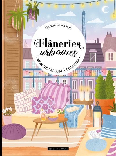 Flâneries urbaines : un beau livre à colorier