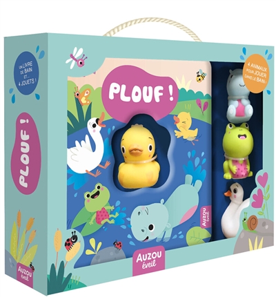 plouf ! : 4 animaux pour jouer dans le bain !